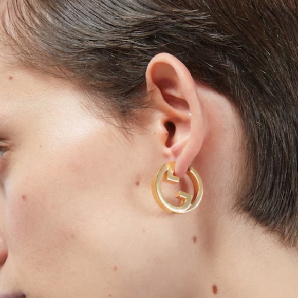 New GUCCI BLONDIE HOOP EARRINGS with bag and box ready to gift - Picture 5 of 6